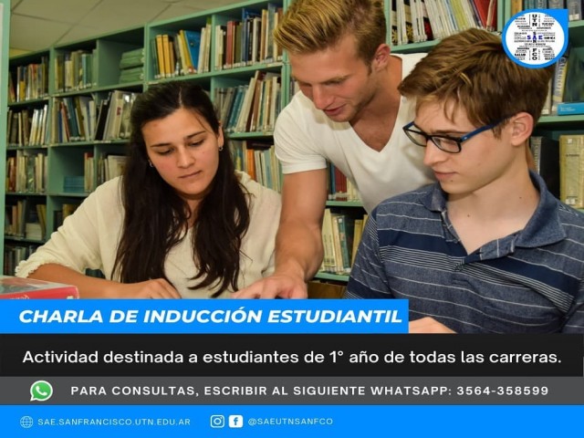 Charla de Inducción Estudiantil