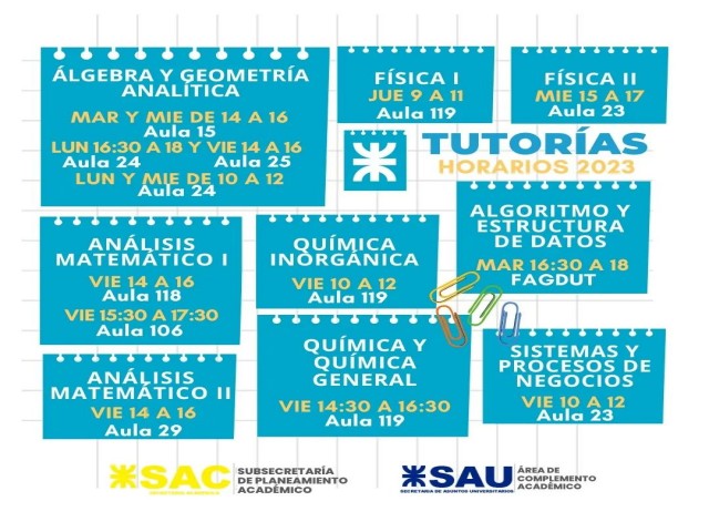 Horario de tutorías