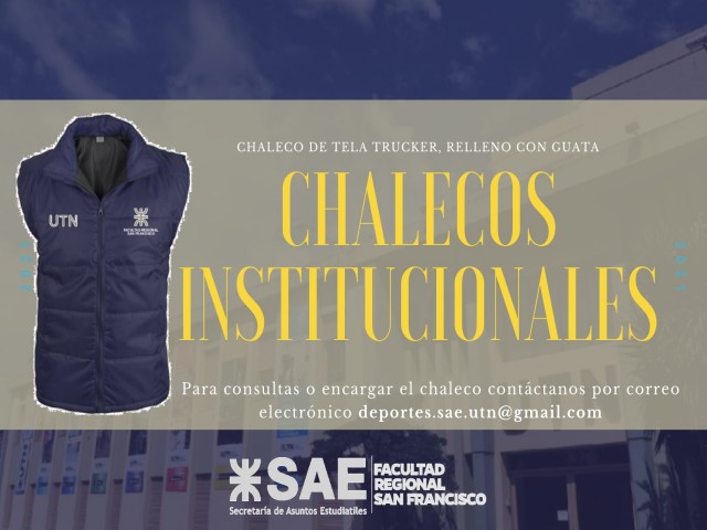 Venta de chalecos institucionales