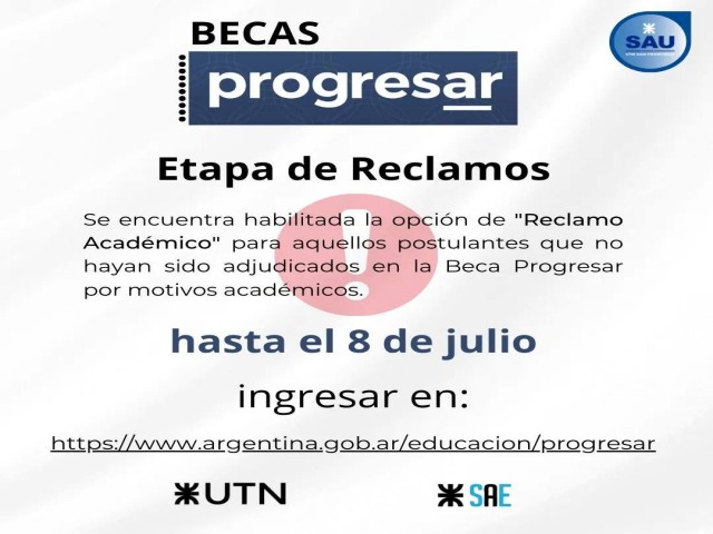 PROGRESAR - Reclamos académicos