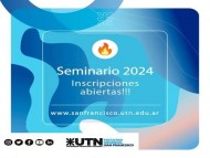 INSCRIPCIONES ABIERTAS SEMINARIO UNIVERSITARIO 2024